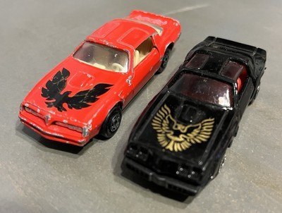 Vintage Firebird Diecast Lot Zee Toys &amp; Yatming 1979 Hong Kong Red Black - $14.39