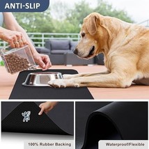 Pet Food &amp; Water Bowel Mat Waterproof For Dogs &amp; Cats Anti Slip And Hide... - £6.06 GBP