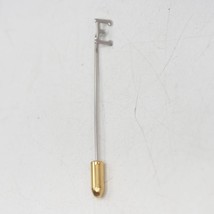 Monogram &quot;E&quot; Silver Tone Pin Brooch Lapel Pin - £11.67 GBP
