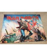 IRON MAIDEN  WALL FLAG TAPESTRY BANNER  POLIESTERE ITALY 2005 Vibrant 40... - £44.55 GBP