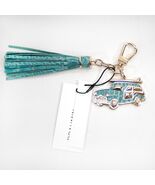 Brahmin Mermaid Melbourne Leather Crystal Copa Car Tassel Bag Charm NWT - $97.52