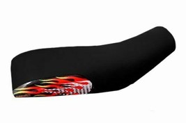 Fits Honda CR125 87-92 Gradeint Flame Dirtbike Black ATV Seat Cover #7900 - £25.46 GBP