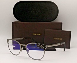 NEW TOM FORD TF 5732-B 008 GUNMETAL-HAVANA AUTHENTIC FRAME EYEGLASSES 50-19 - £130.83 GBP