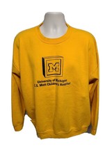 University of Michigan CS Mott Children Hospital Adult Yellow XL SweatShirt - £23.48 GBP