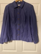 Cold Watercreek button up jacket embroider pockets and sleeves size W22 - $18.00