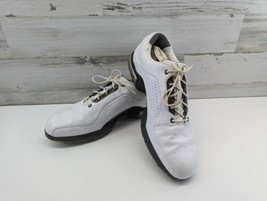 Nike Zoom Men 13 US Carbon Fiber Soft Spike Golf Shoes White Brown 41846... - $43.52
