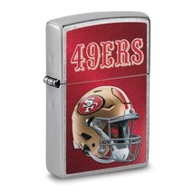 Zippo® NFL® San Francisco 49ers Helmet Street Chrome™ Lighter - £30.04 GBP