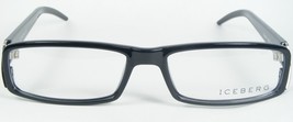 Iceberg IC04001 Black /SILVER Eyeglasses Glasses Frame Ic 040 01 52-15-135mm - £74.07 GBP