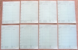 8 Original 1957 The Diary Of Anne Frank Movie Daily Assignment Report Sheets - £38.65 GBP