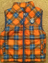 Rocawear Boys Vest 18m Blue And Orange Plaid - £7.56 GBP