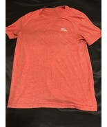 Adidas Women’s Small Red Short Sleeve T-Shirt | Heathered Athletic Fit Logo - $19.14 CAD