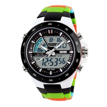 SKMEI 1016 Japan Camouflage Digital LED Sports Watch, Waterproof, Night ... - £27.91 GBP