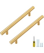 30 Pack Cabinet Pulls Brushed Brass Stainless Cabinet Handles, for Kitch... - $609.90 MXN