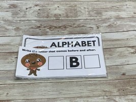 Gingerbread Boy - Themed Learning Centers - Alphabet Before &amp; After - Laminated - £11.83 GBP