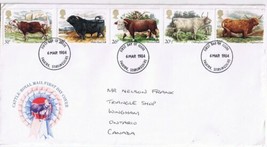 United Kingdom First Day Cover FDC Falkirk Cattle 1984 - £7.64 GBP