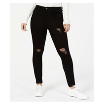 Indigo Rein Juniors 1 Black Ripped High Rise Skinny Ankle Jeggings NWD BL19 - £5.77 GBP