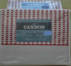 Cannon Rubie Rose Sheet Set - Brand New In Package - Cotton Blend 250 Tc Various - $39.99