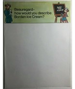 BORDEN ICE CREAM vintage unused Elsie &amp; Beauregard letterhead (circa 195... - $13.56 CAD