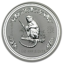 2004 Australia 1 oz Silver Year of the Monkey BU (Series I) silver Coin - $84.97