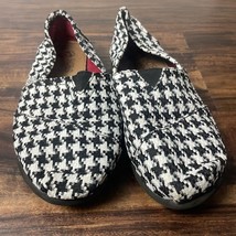 Bob from Skechers Houndstooth Plaid Flat Canvas Shoes Size 6.5 - £20.97 GBP