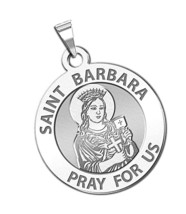 PicturesOnGold Saint Barbara Religious Medal - 3/4 Inch Size - $146.35