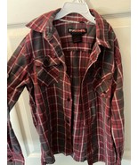 Tony Hawk Red Button Down Shirt Boys Medium 10/12 *PRE OWNED* cc1 - $9.99