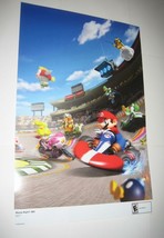 Mario Kart Wii Poster # 2 Nintendo Wii w/ Peach Bowser Luigi Super Movie Pratt - £39.50 GBP