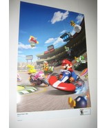Mario Kart Wii Poster # 2 Nintendo Wii w/ Peach Bowser Luigi Super Movie... - £39.17 GBP