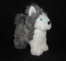 American Girl 2012 Husky Pepper Gray &amp; White Puppy Dog Stuffed Animal Plush Toy - £9.11 GBP