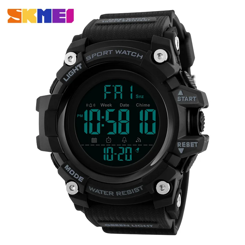  1384  Watch Stopwatch Count Down Mens Digital  Soft Clock For Male reloj hombre - £41.81 GBP