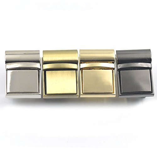 Bluemoona 2 sets - Closure Catch Tuck Lock Leather Bag Case hand Clasp Purse Web