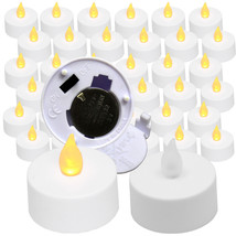 New Amber Flickering 36 Flicker Light Flameless LED Tealight Tea Candles - £29.84 GBP