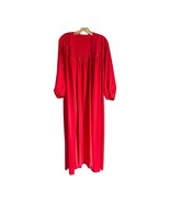 Vintage Shadow Line Red Lace Robe Nylon Women’s Size Medium Lounge Wear - $19.81 CAD