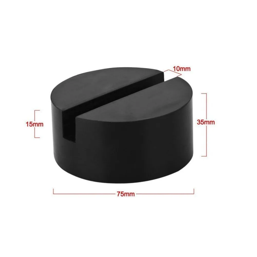 Car Lift Jack Stand Rubber Pads - Black Slotted Floor Jack Pad for BMW Audi Be - £13.41 GBP