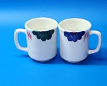 Vintage ROMA ITALY Coffee Tea Cups Mugs - Handmade &amp; Hand Painted - Pair... - $21.97
