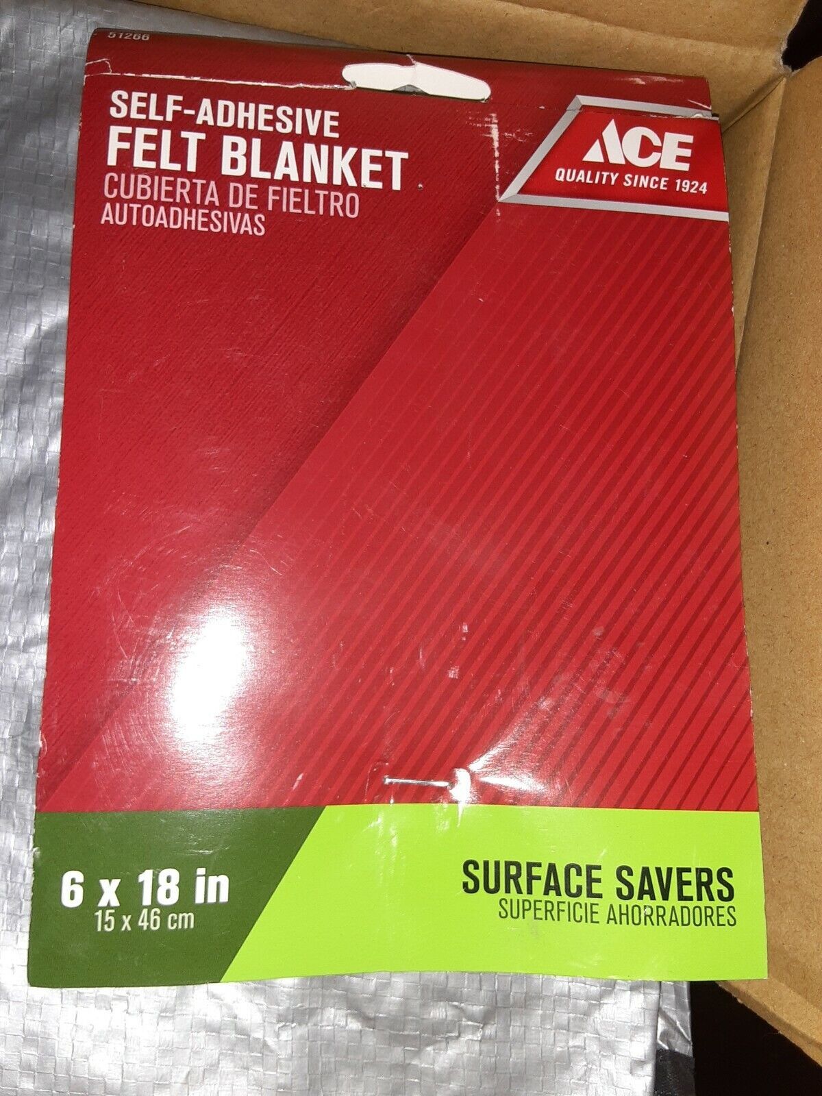 ACE New NIP Shepherd Hardware 9433 6” X 18” Inch SelfAdhesive Felt Pad Green - $4.95