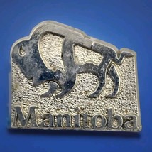 Manitoba Bison Pin Vintage Made In Canada Buffalo - $12.99