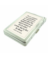 Live By Words Em1 Cigarette Case with Built in Lighter Metal Wallet - $20.74