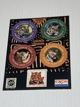 1995 Save The Tiger Fund  Tiger POGS-Exxon Never Used - $4.50