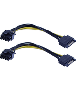 Zdycgtime 15-Pin SATA Male to 8 Pin (6+2 Pin) Pci-Express Female Video C... - £9.20 GBP