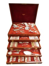 Cluny by Gorham Sterling Silver Flatware Service Massive Set with Vintage Chest! - £46,631.70 GBP