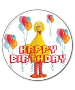 1 HAPPY BIRTHDAY FROM BIG BIRD ON SESAME STREET 3&quot; SAFETY Pinback Button - $12.61 CAD