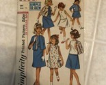 VTG 60s Simplicity Sewing Pattern 5904 Girls Sz 14 Dress and Jacket - £13.62 GBP
