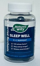 Nature&#39;s Way Sleep Well 3 in 1 Support Melatonin Gummies 60 each 1/2025 ... - £9.55 GBP