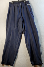 Spalding Activewear Track Pants Mens Size Medium Navy Elastic Waist Draw... - $11.19