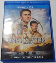 Uncharted Blu-Ray DVD Movie Mark Wahlberg Mark Holland 2022 US Pressing NM  - £7.65 GBP