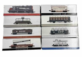 Southern Pacific Lines Railroad Trains 8 Cars N Gauge Set Of 8 - £92.23 GBP