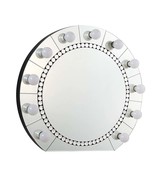 Farai Accent 32&quot;x29&quot; Mirror, Mirrored &amp; Faux Crystal Diamonds - €284,22 EUR
