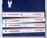 5 American Airlines Ticket Jackets &amp; Contents 1990&#39;s - £21.75 GBP
