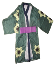 One Piece Roronoa Zoro Wano Country Kimono Robe Cosplay Costume Size M - £35.59 GBP